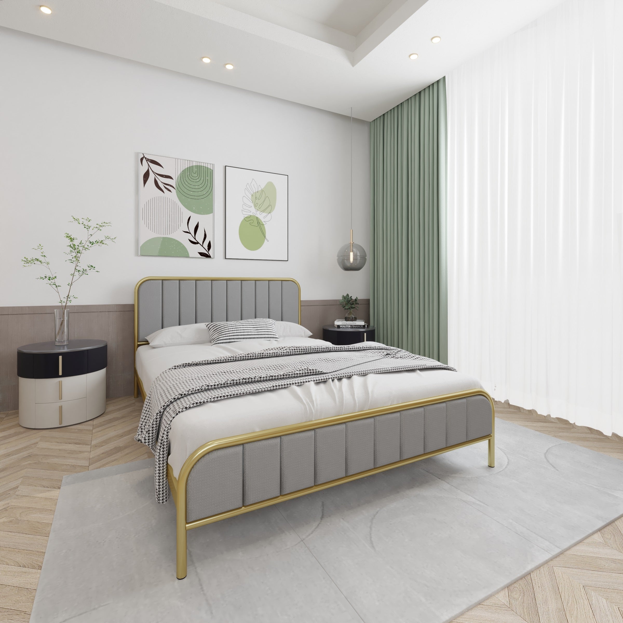 سرير كوين – تصميم عصري وقوة تحمل مثالية