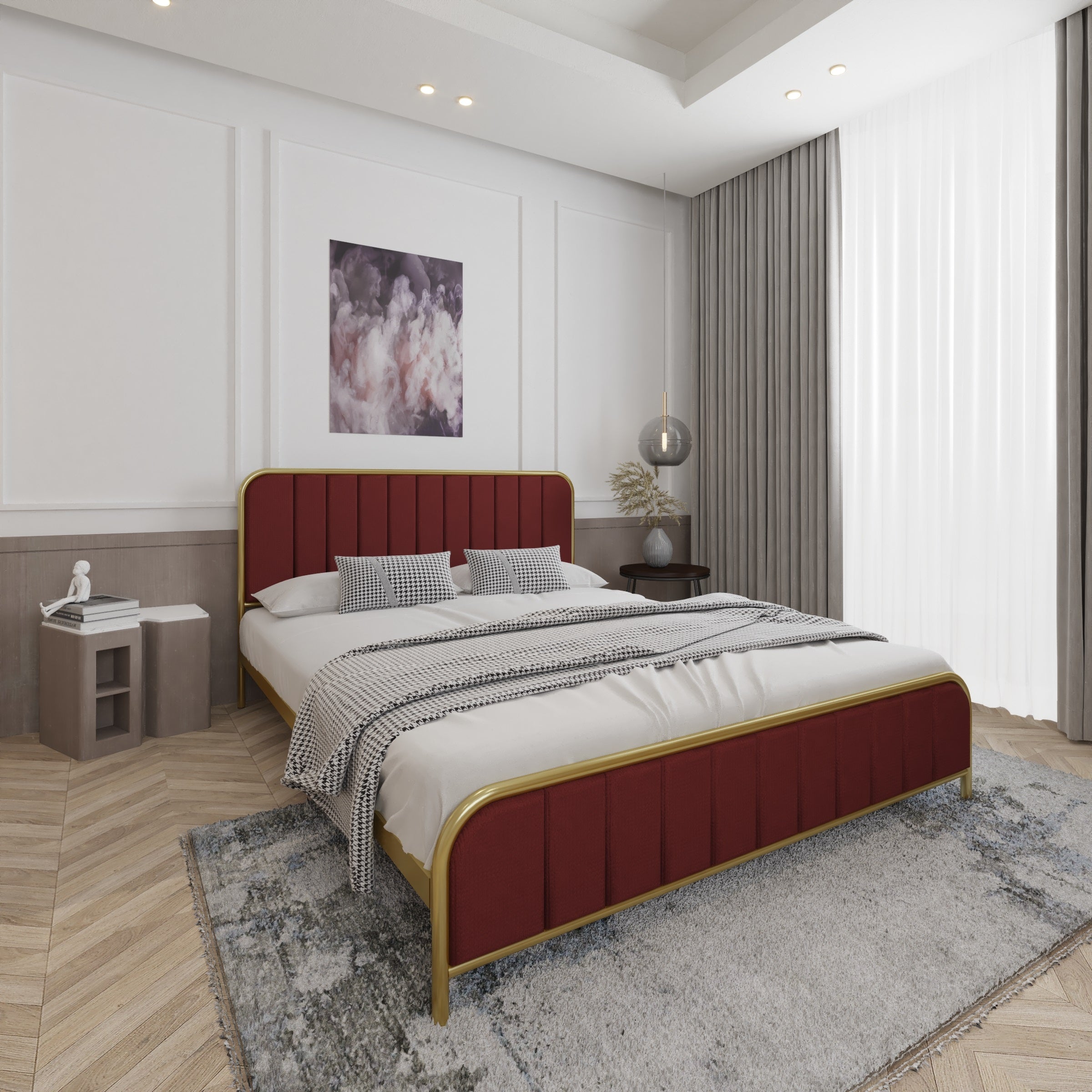 سرير كوين – تصميم عصري وقوة تحمل مثالية