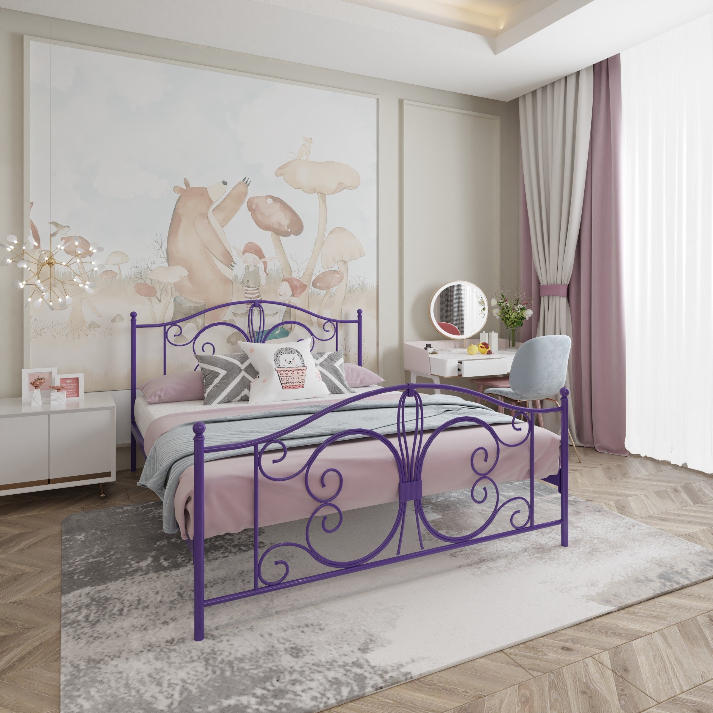 سرير فورجينا – لمسة فخامة وأناقة لغرفتك