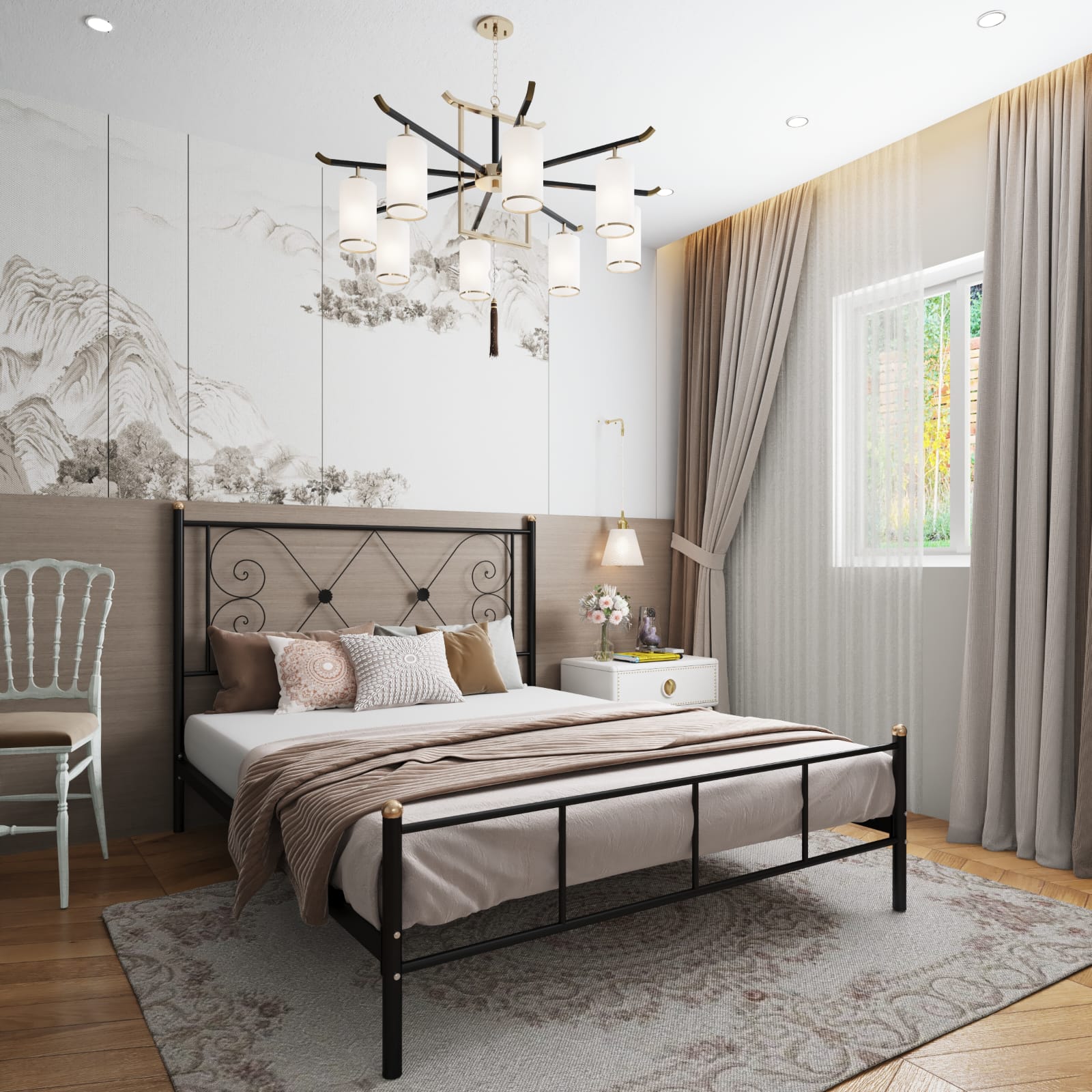 سرير ستيل إليجانس – فخامة المعدن ولمسة العصرية