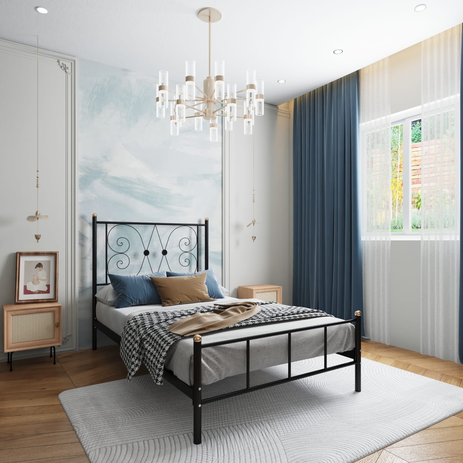 سرير ستيل إليجانس – فخامة المعدن ولمسة العصرية