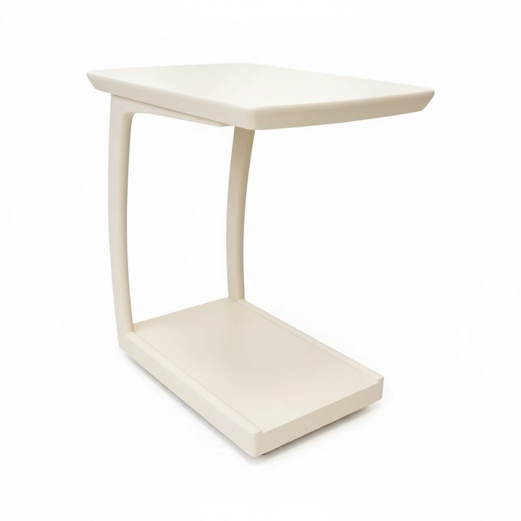 ترابيزة جانبية مودرن خشب طبيعي مزودة بعجلات