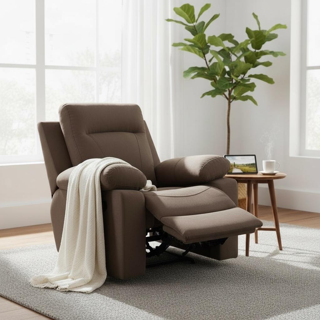 كرسي ريكلاينر قماش فاخر – ميكانيزم تركي ثلاث حركات