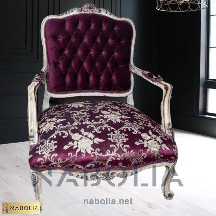 اتنين فوتيه كلاسيك لاكيه مترب - Nabolia Damietta hub furniture