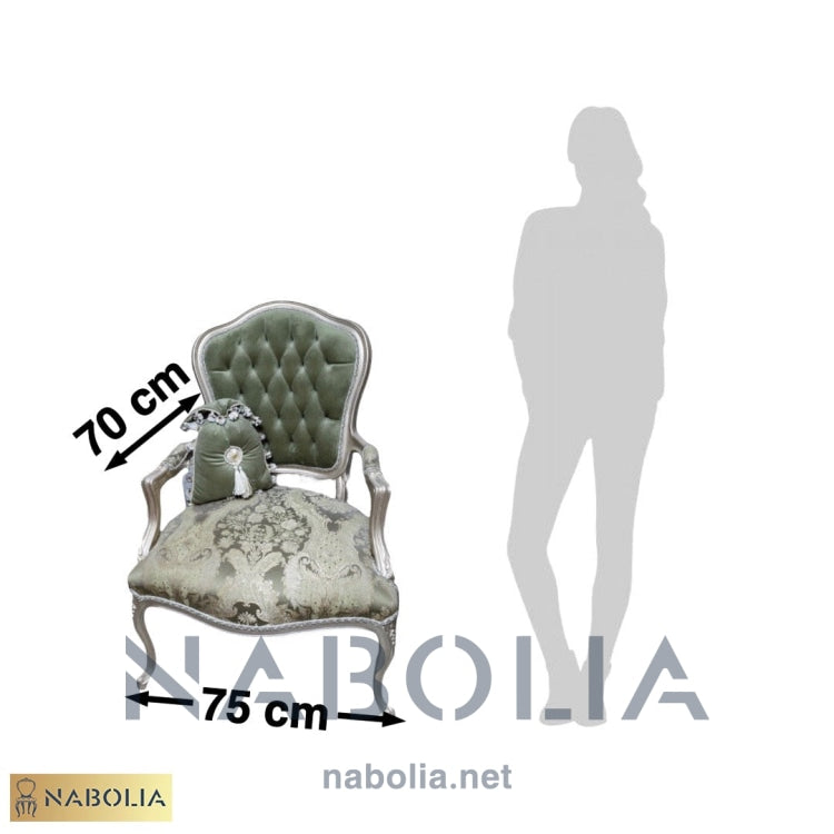 اتنين فوتيه كلاسيك شامبين - Nabolia Damietta hub furniture
