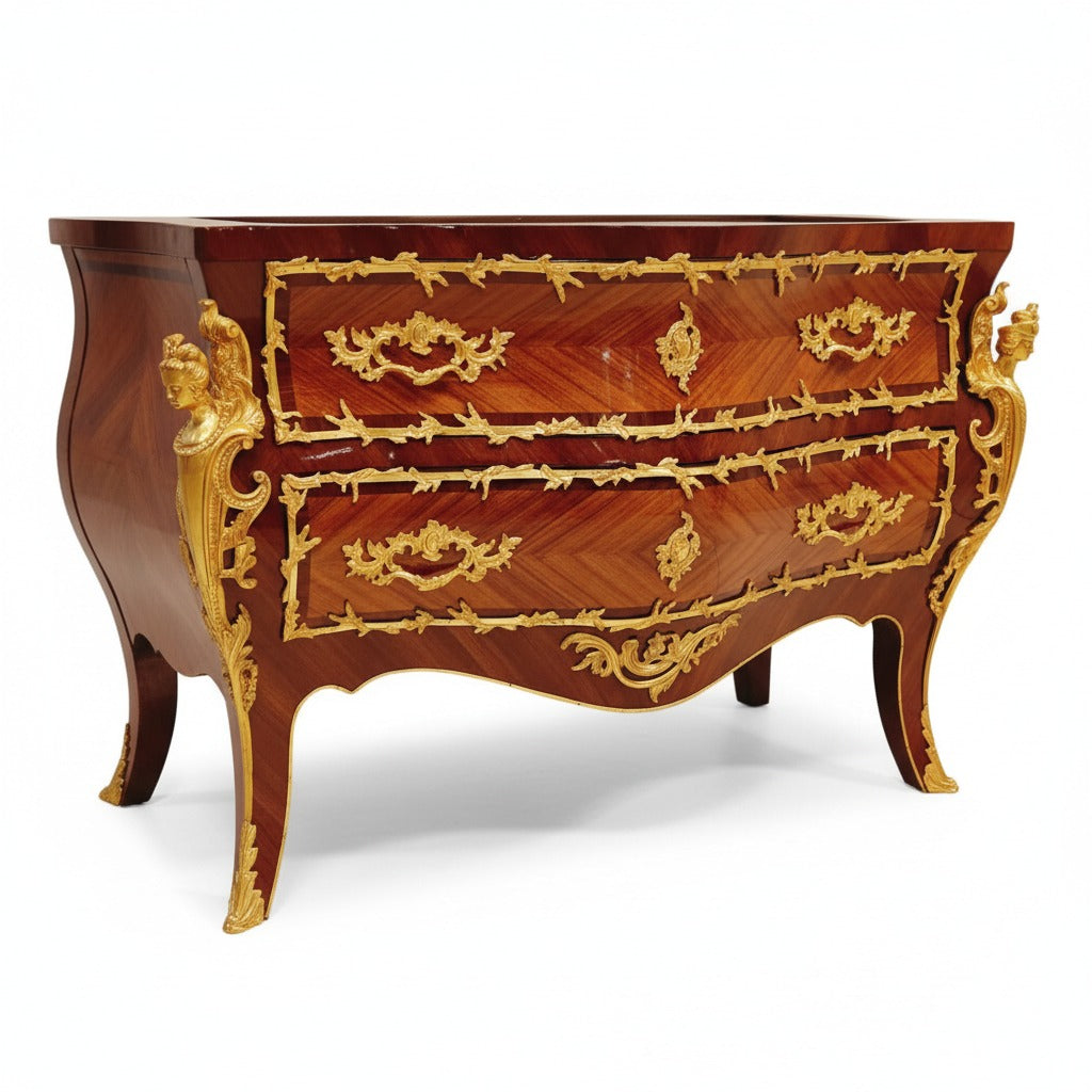 بايوه كلاسيك ماركتريه بتطعيمات نحاس فاخر