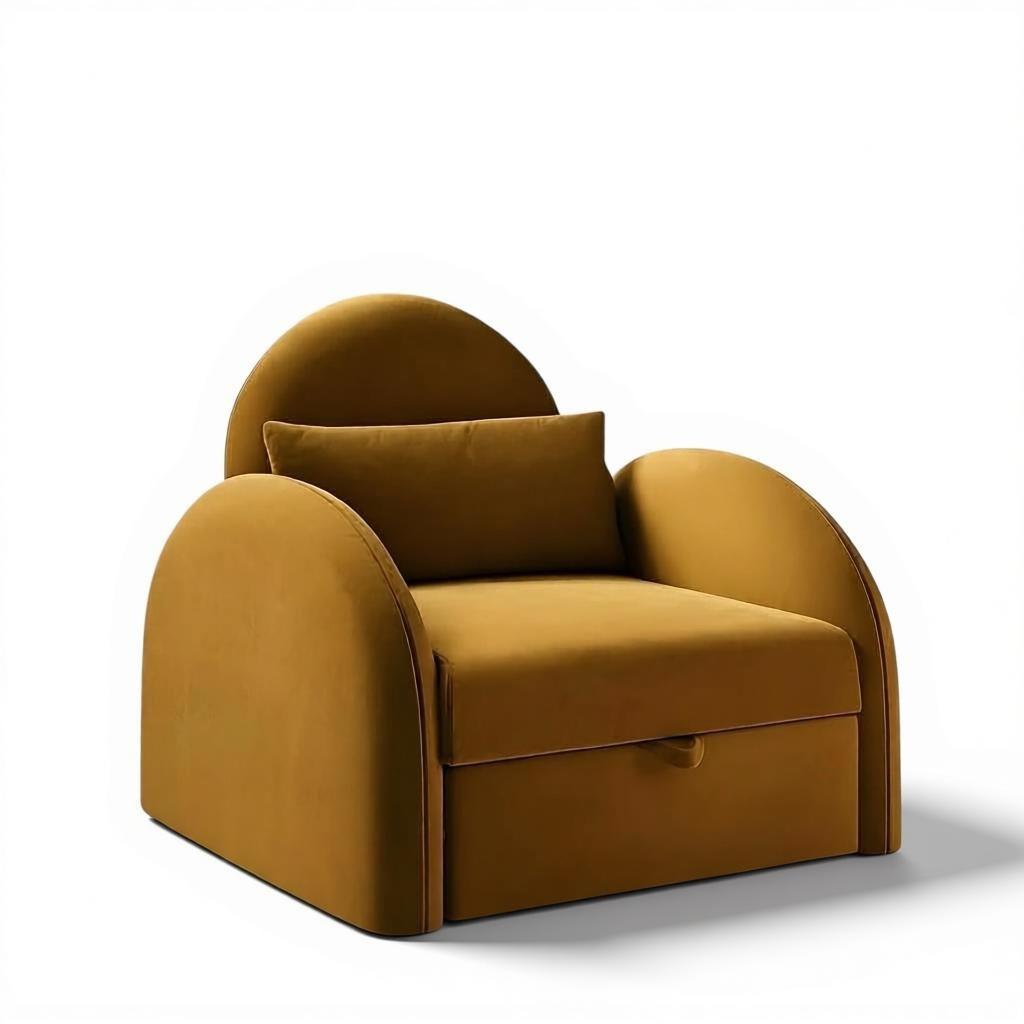 فوتيه سرير خشب زان روماني بآلية ميكانيزم عالية الجودة