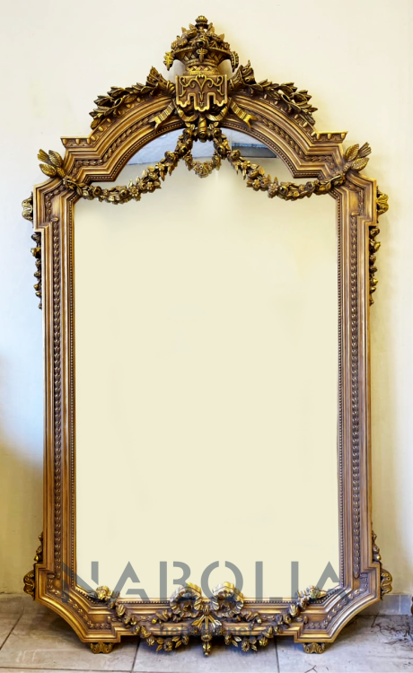 برواز مدخل دهبي - برواز مدخل من الخشب الزان مميز تشطيب دهب انجليزي ومرايا و الحفر هاند ميد المقاسات: W 140 CM * H 240CM