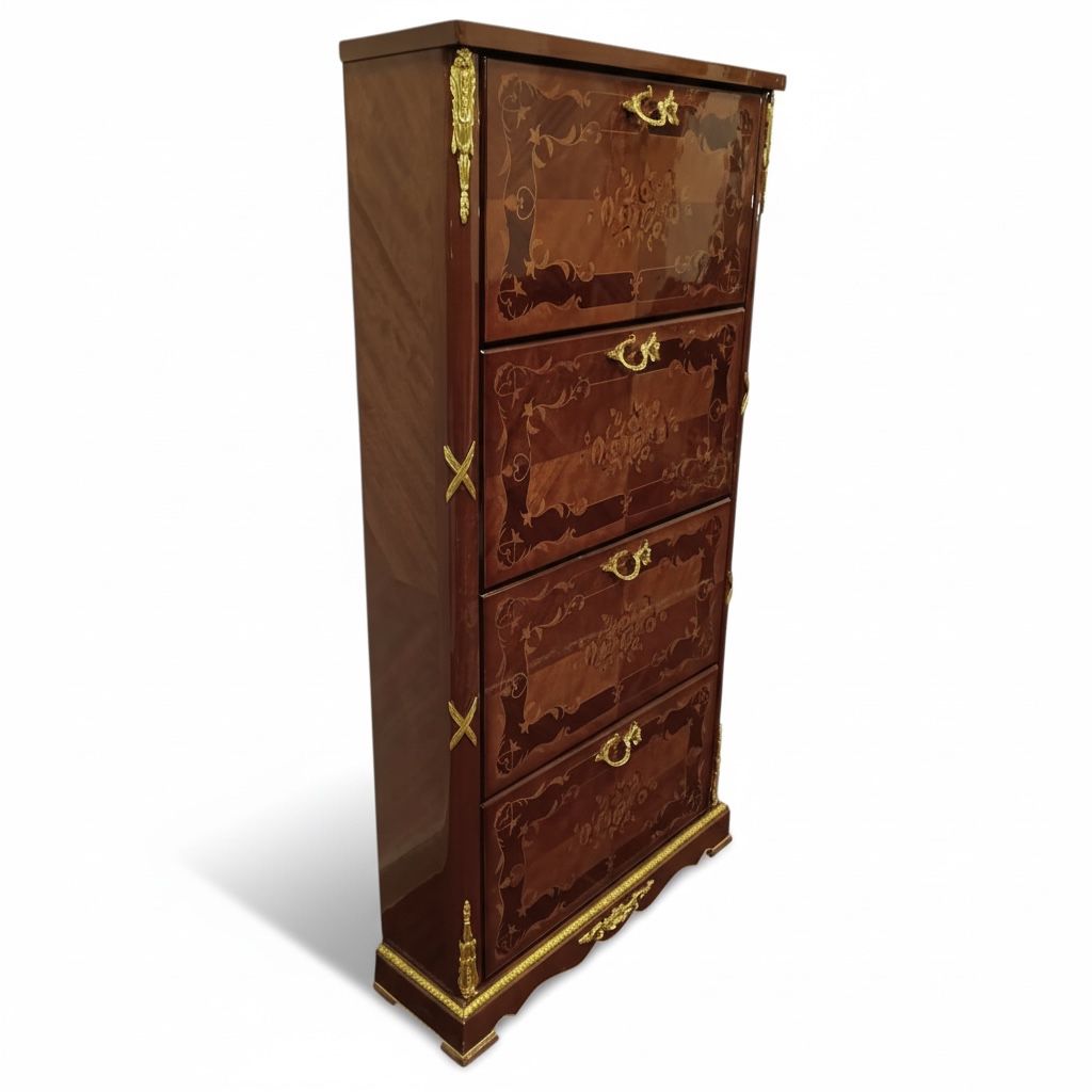 جزامة كلاسيك من قشرة الماركتريه مطعّمة بالنحاس