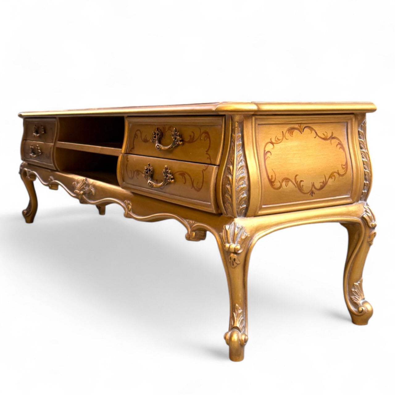 Dusty gold classic TV unit