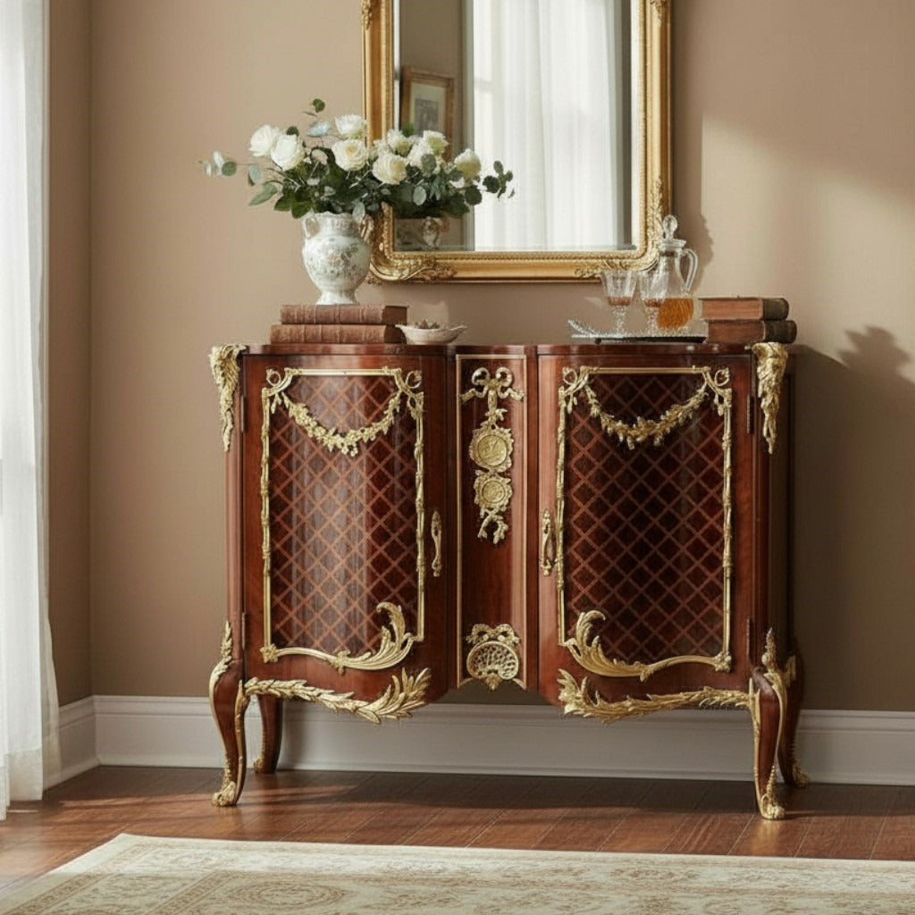 بايوه كلاسيك فاخر بتطعيمات نحاس مشغول