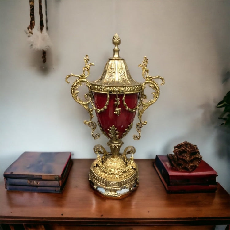 فازة نحاس نبيتي - فازة نحاس نبيتي ارتفاع 65CM