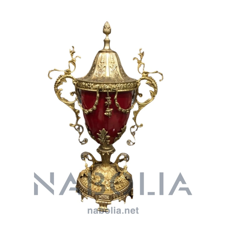 فازة نحاس نبيتي - فازة نحاس نبيتي ارتفاع 65CM