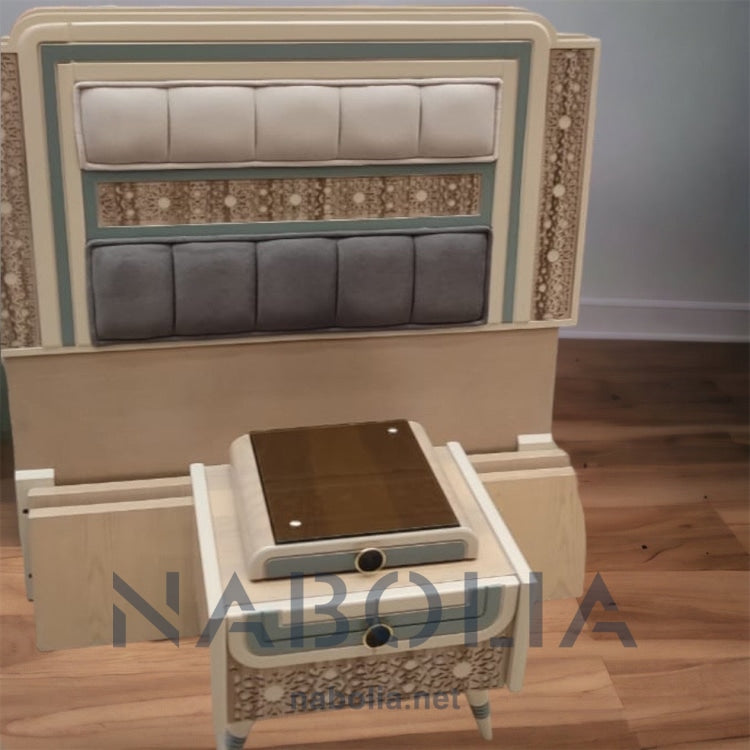 غرفة نوم شبابي - غرفة نوم أطفال جرار مصنعة من أجود الاخشاب الطبيعية زان روماني و ابلكاج سيه ودهان لاتيه في جنزارب وضلفة بها زجاج والغرفة مكونة من : دولاب 200 سنتميتر اتنين ضلفة جرار اتنين سرير 120 سنتميتر كومود 60 سنتميتر و تسريحة 120 سنتميتر