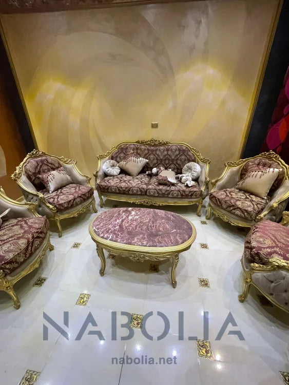 صالون دهب تركي - Nabolia Damietta hub furniture