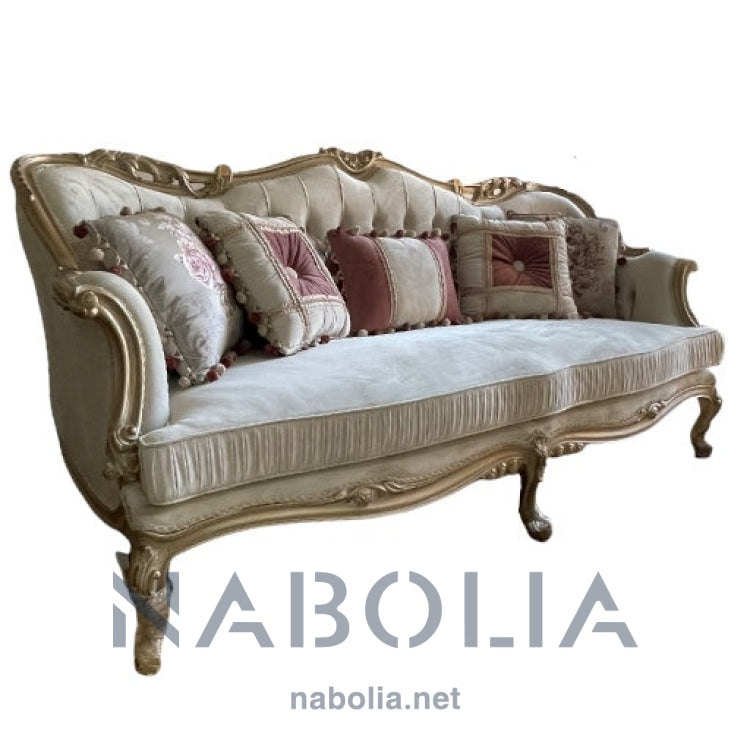 صالون نيو كلاسيك شامبين دهبي - Nabolia Damietta hub furniture