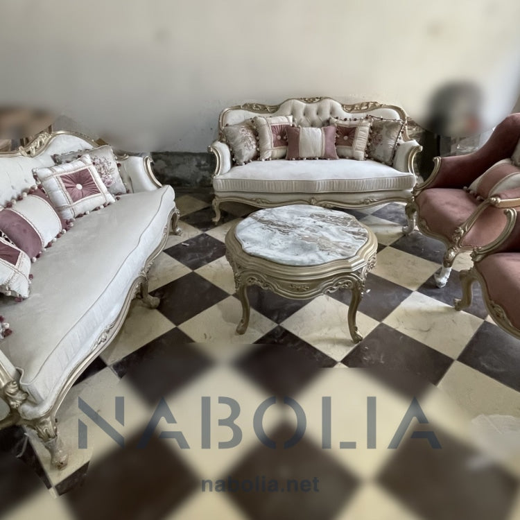 صالون نيو كلاسيك شامبين دهبي - Nabolia Damietta hub furniture