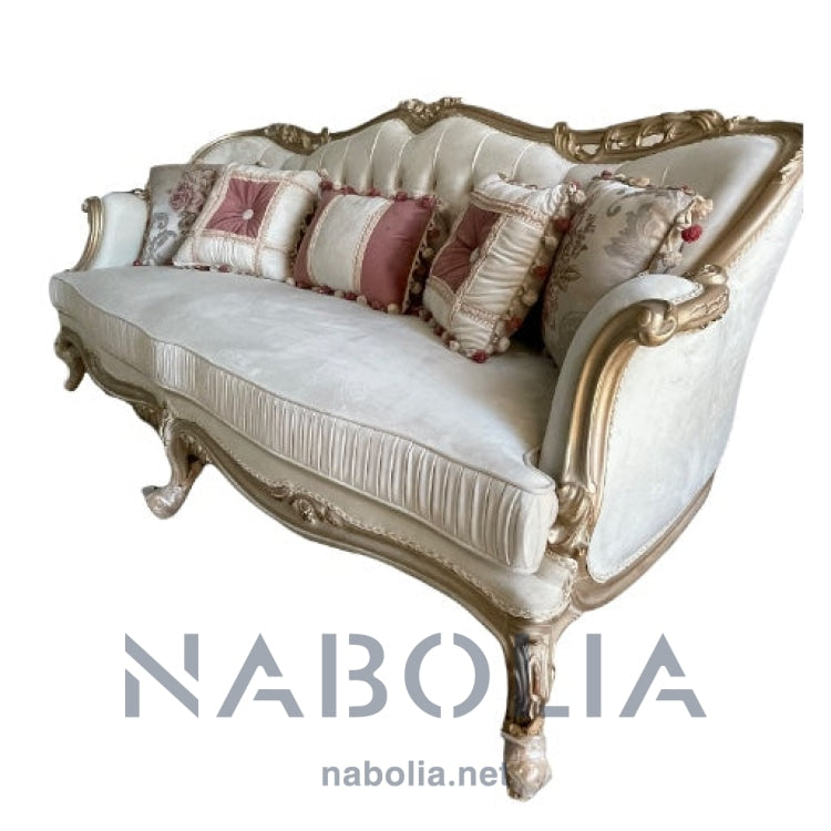 صالون نيو كلاسيك شامبين دهبي - Nabolia Damietta hub furniture