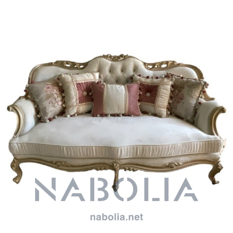صالون نيو كلاسيك شامبين دهبي - Nabolia Damietta hub furniture