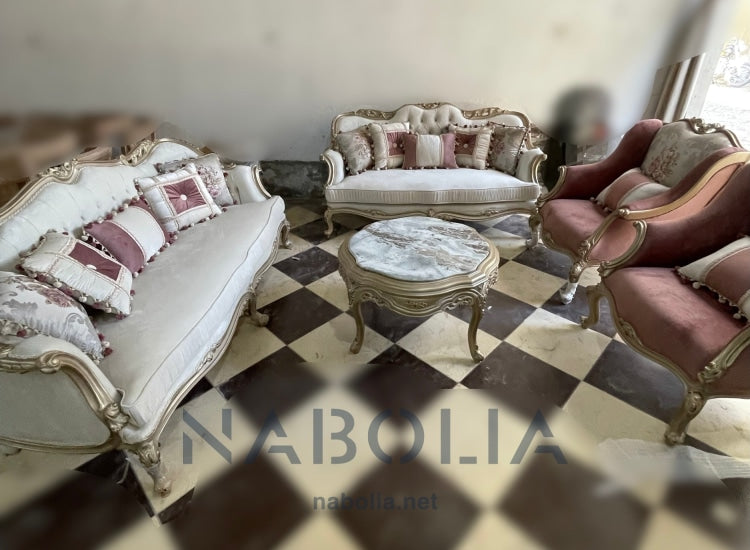 صالون نيو كلاسيك شامبين دهبي - Nabolia Damietta hub furniture