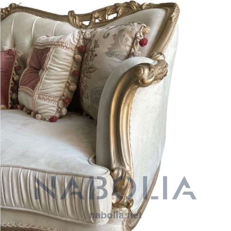 صالون نيو كلاسيك شامبين دهبي - Nabolia Damietta hub furniture
