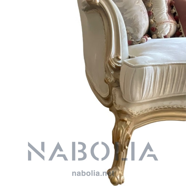 صالون نيو كلاسيك شامبين دهبي - Nabolia Damietta hub furniture