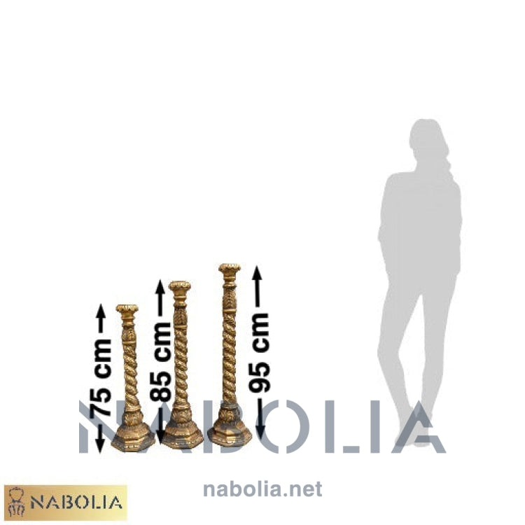 شمعدان من الخشب - Nabolia Damietta hub furniture