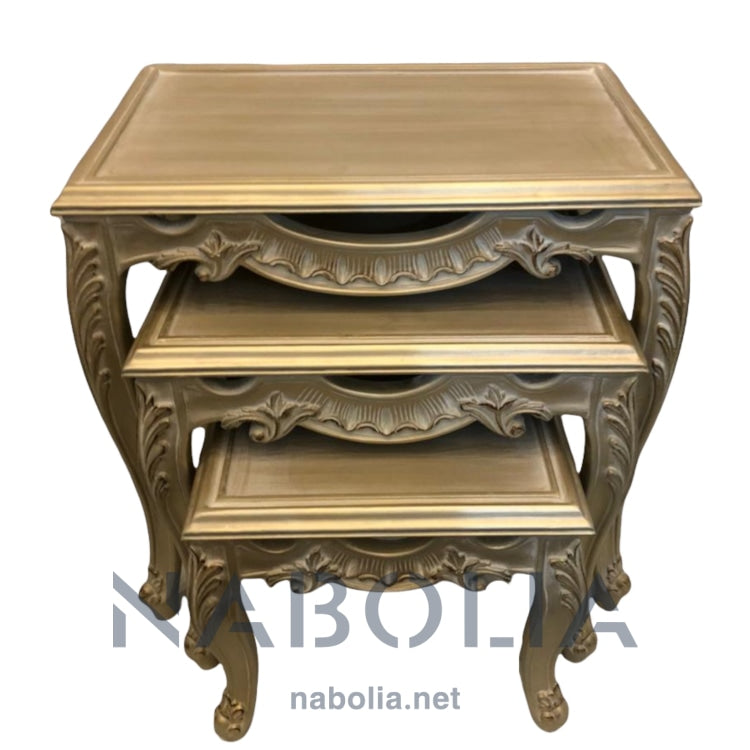 طقم ثلاثي دهبي - Nabolia Damietta hub furniture