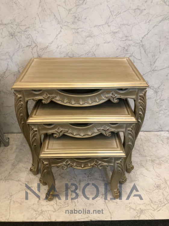 طقم ثلاثي دهبي - Nabolia Damietta hub furniture