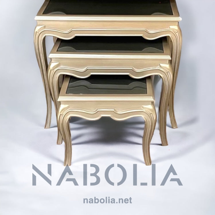 طقم ترابيزات ثلاثي نيوكلاسيك - Nabolia
