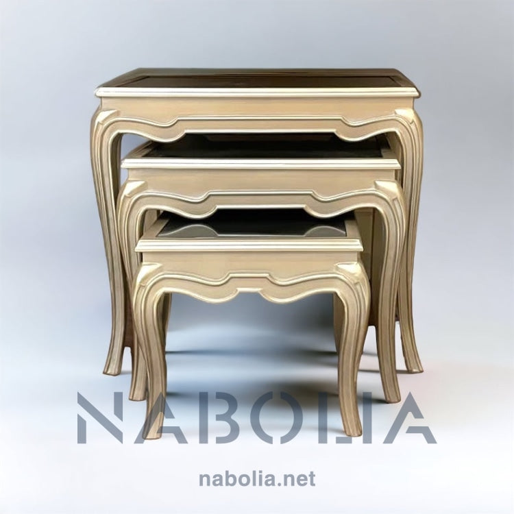 طقم ترابيزات ثلاثي نيوكلاسيك - Nabolia