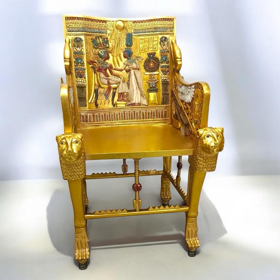Tutankhamun's Chair - An exact replica of the pharaonic original