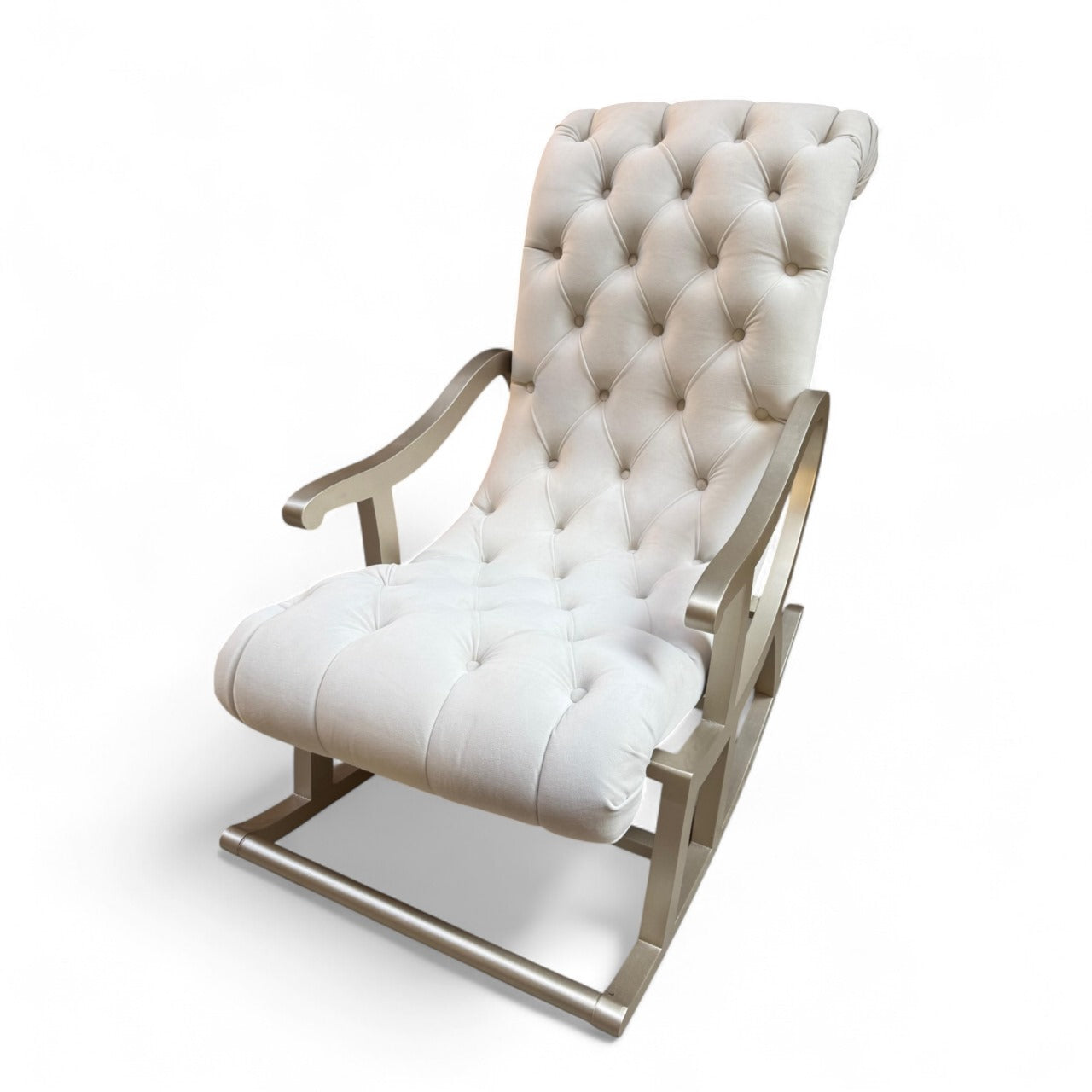 Champagne rocking chair