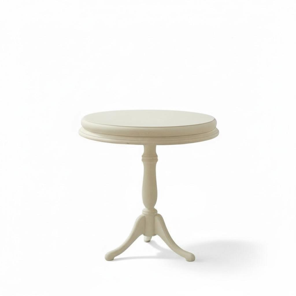 ترابيزة جانبية دائرية كلاسيك – تصميم أنيق للمساحات الهادئة