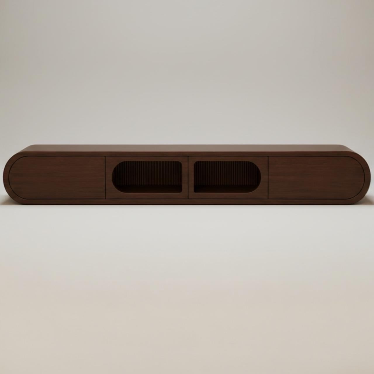 وحدة تلفزيون معلقه – تصميم بسيط وأنيق - Nabolia