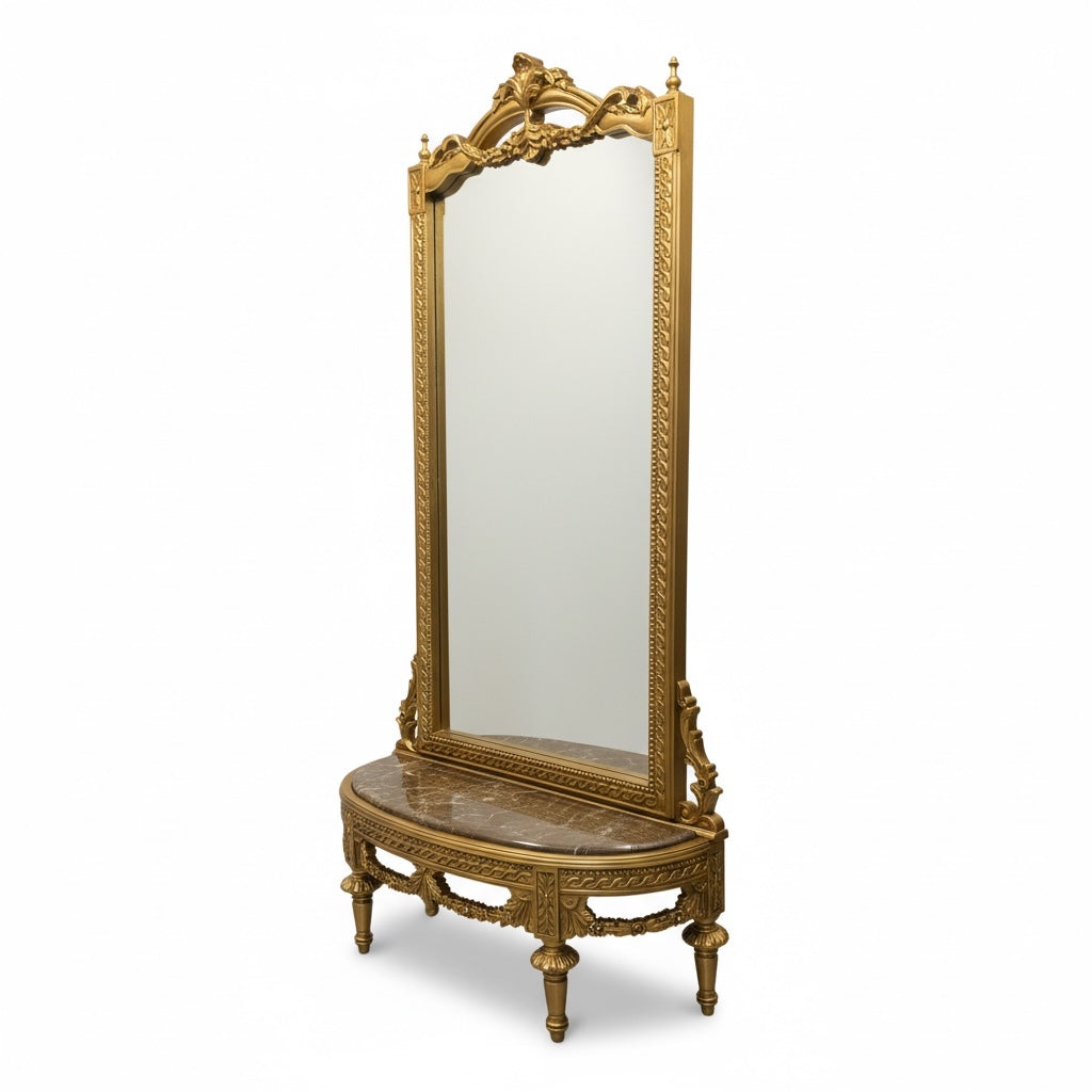 Luxury classic console with large mirror