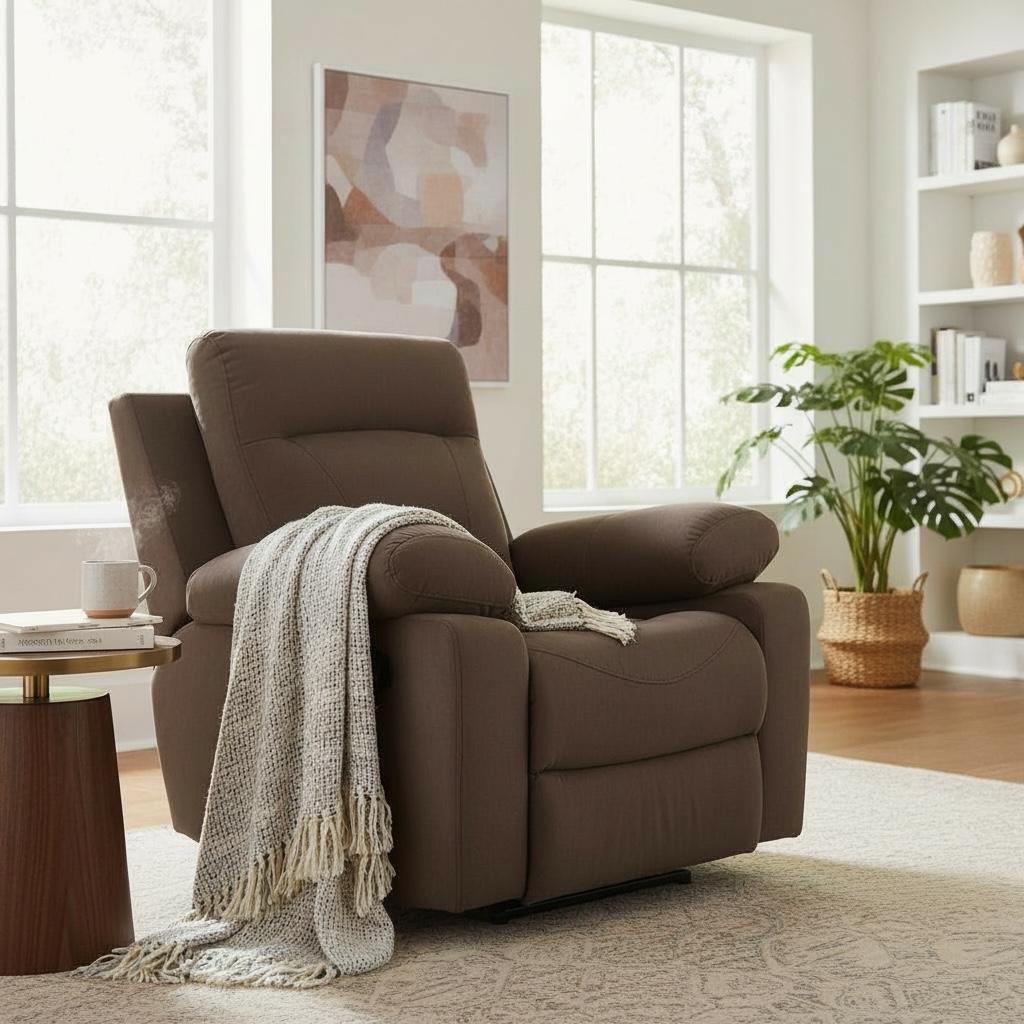 كرسي ريكلاينر قماش فاخر – ميكانيزم تركي ثلاث حركات