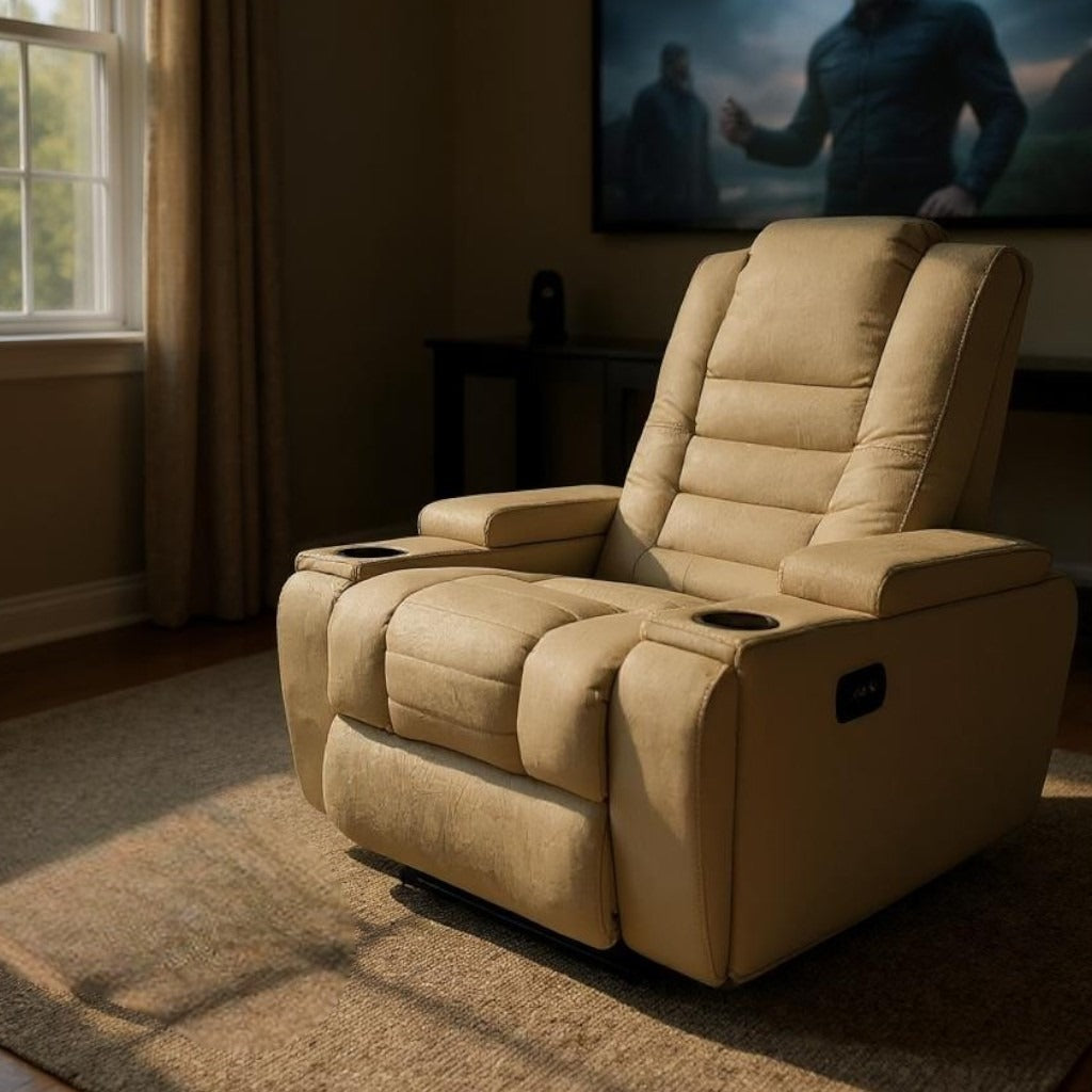 An airplane recliner chair with a distinctive design 