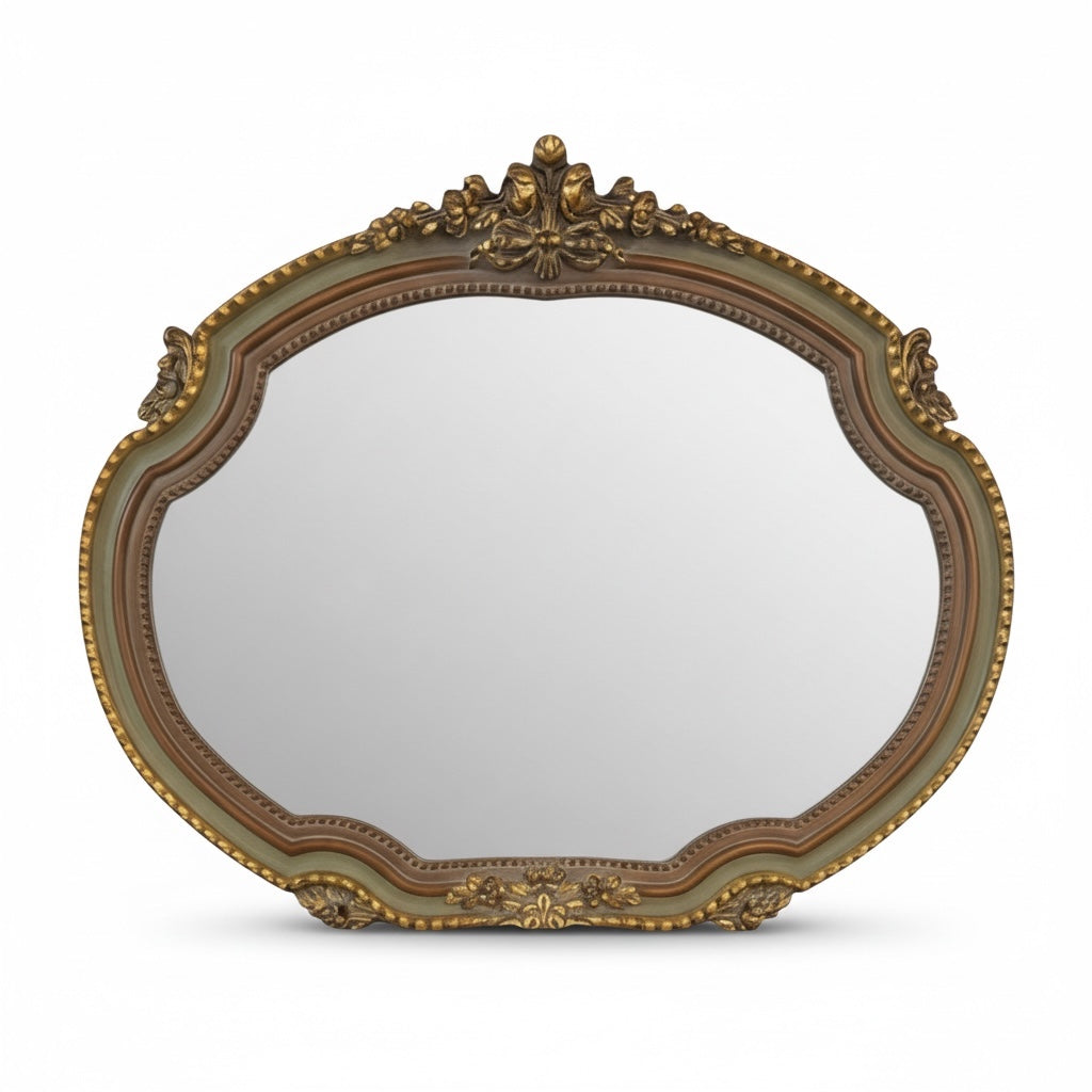 برواز مرايا كلاسيكي بستاج في استر مع دهبي