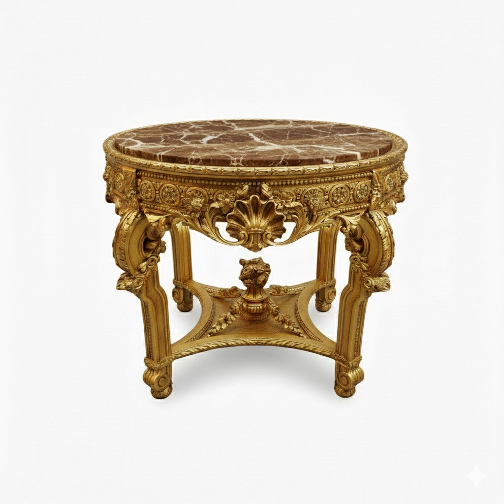 ترابيزة مدخل دائرية كلاسيك فاخرة - Nabolia