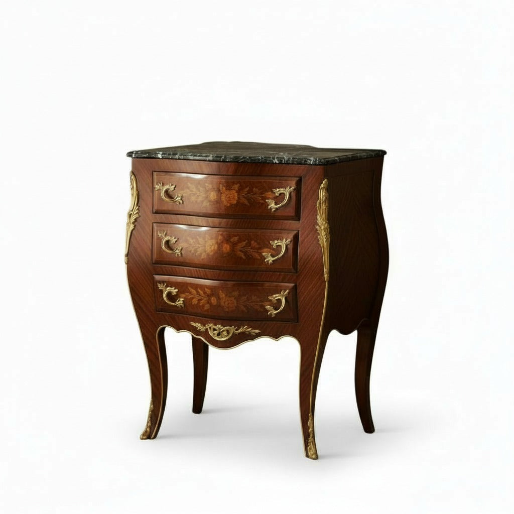 كومود كلاسيك ماركتريه بثلاثة أدراج