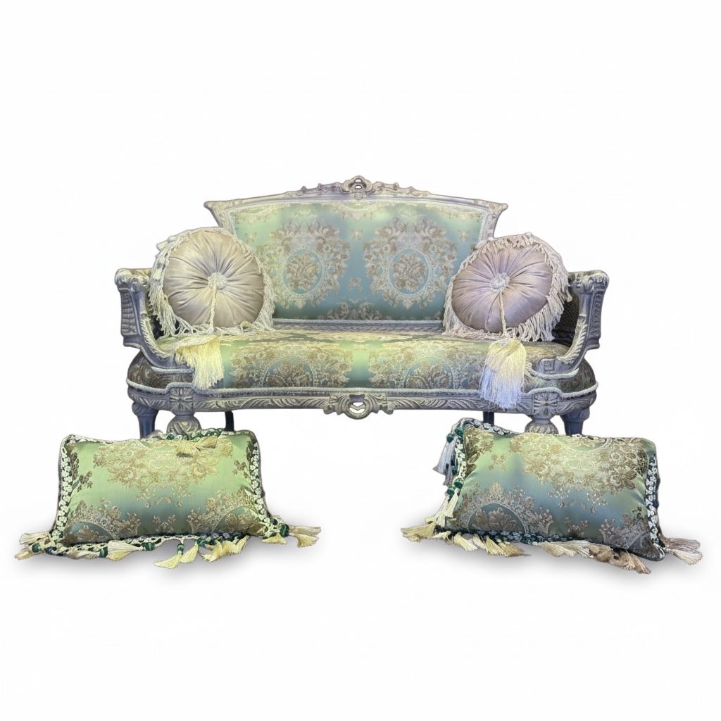 كنبة كلاسيك أنيقة بتصميم فاخر مستوحى من الطراز الملكي