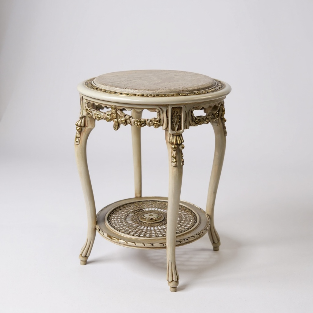 ترابيزة جانبية كلاسيك دائرية