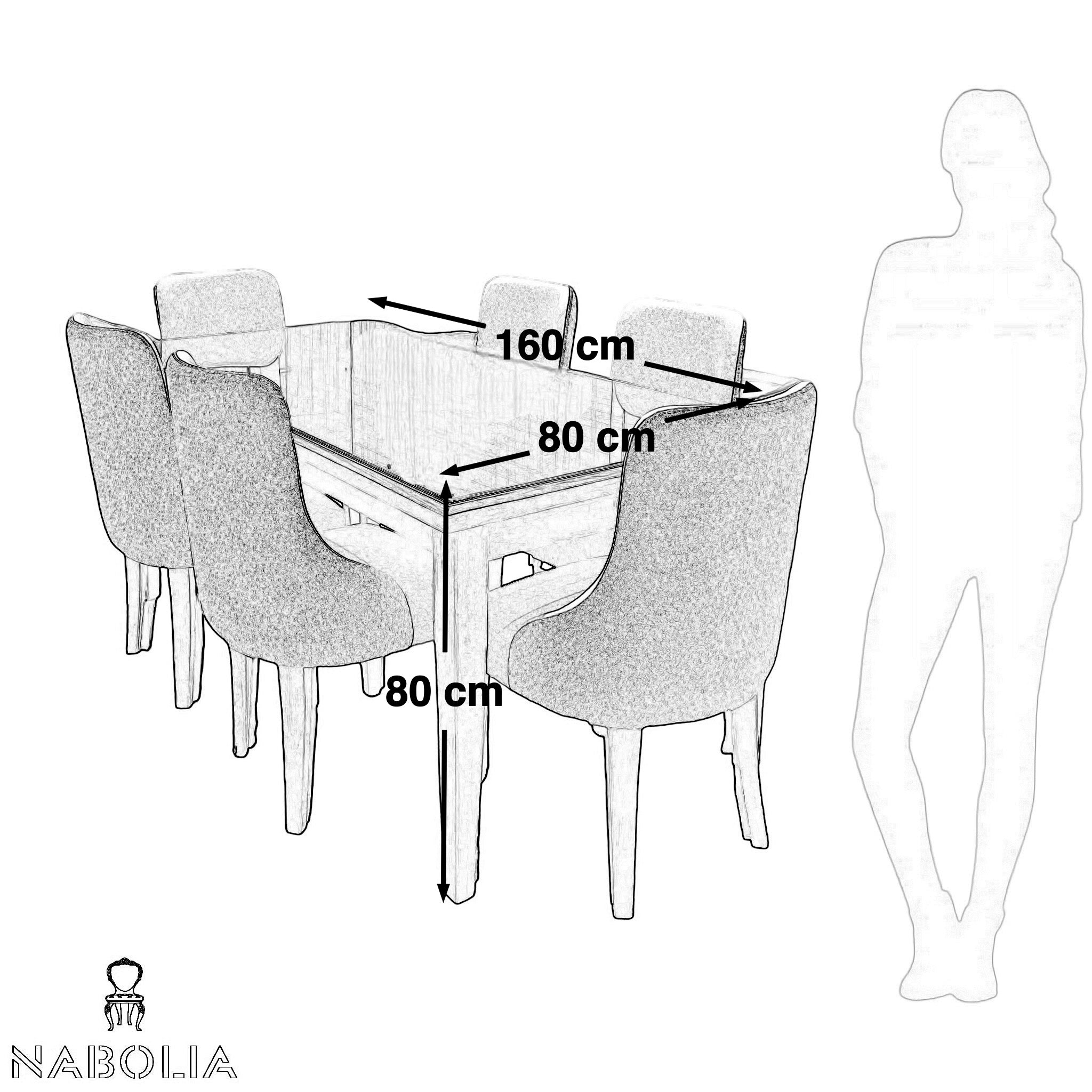 ترابيزة سفرة وكراسي - Nabolia