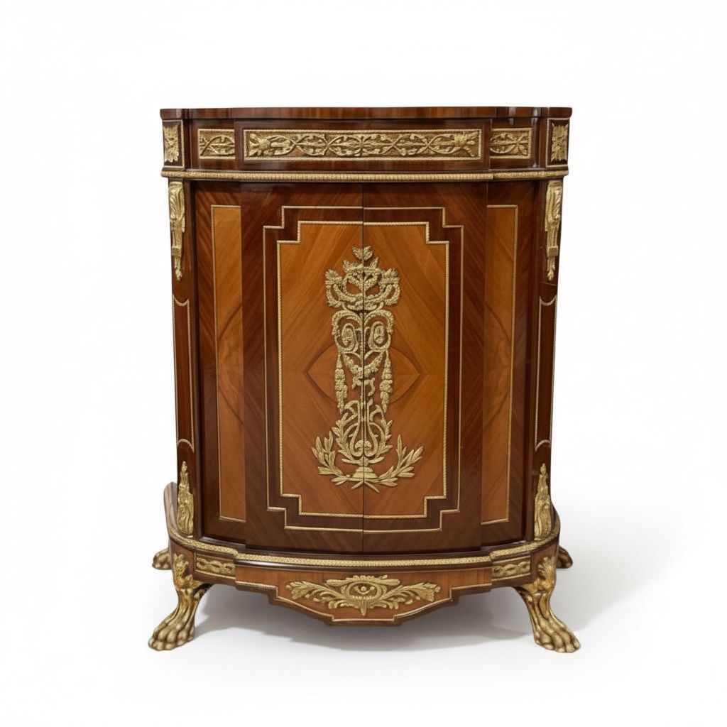 بايوه كلاسيك بقشرة ماركتريه وتطعيمات نحاس