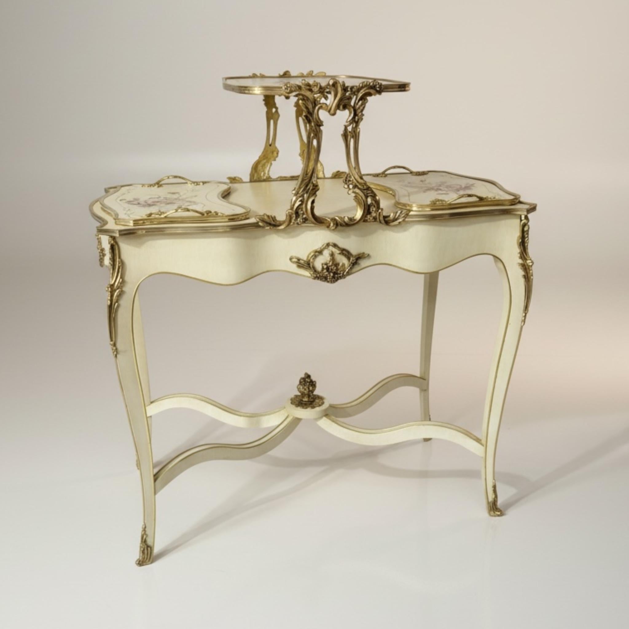 ترابيزة تقديم كلاسيك فاخرة متعددة الاستخدام