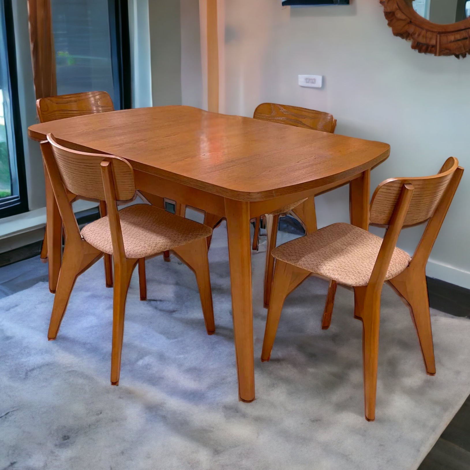 Dining table and chairs 