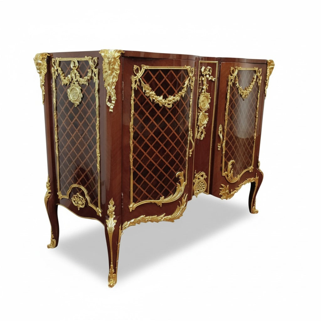 بايوه كلاسيك فاخر بتطعيمات نحاس مشغول