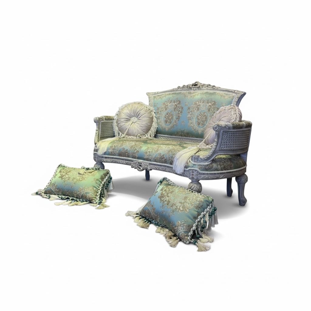 كنبة كلاسيك أنيقة بتصميم فاخر مستوحى من الطراز الملكي