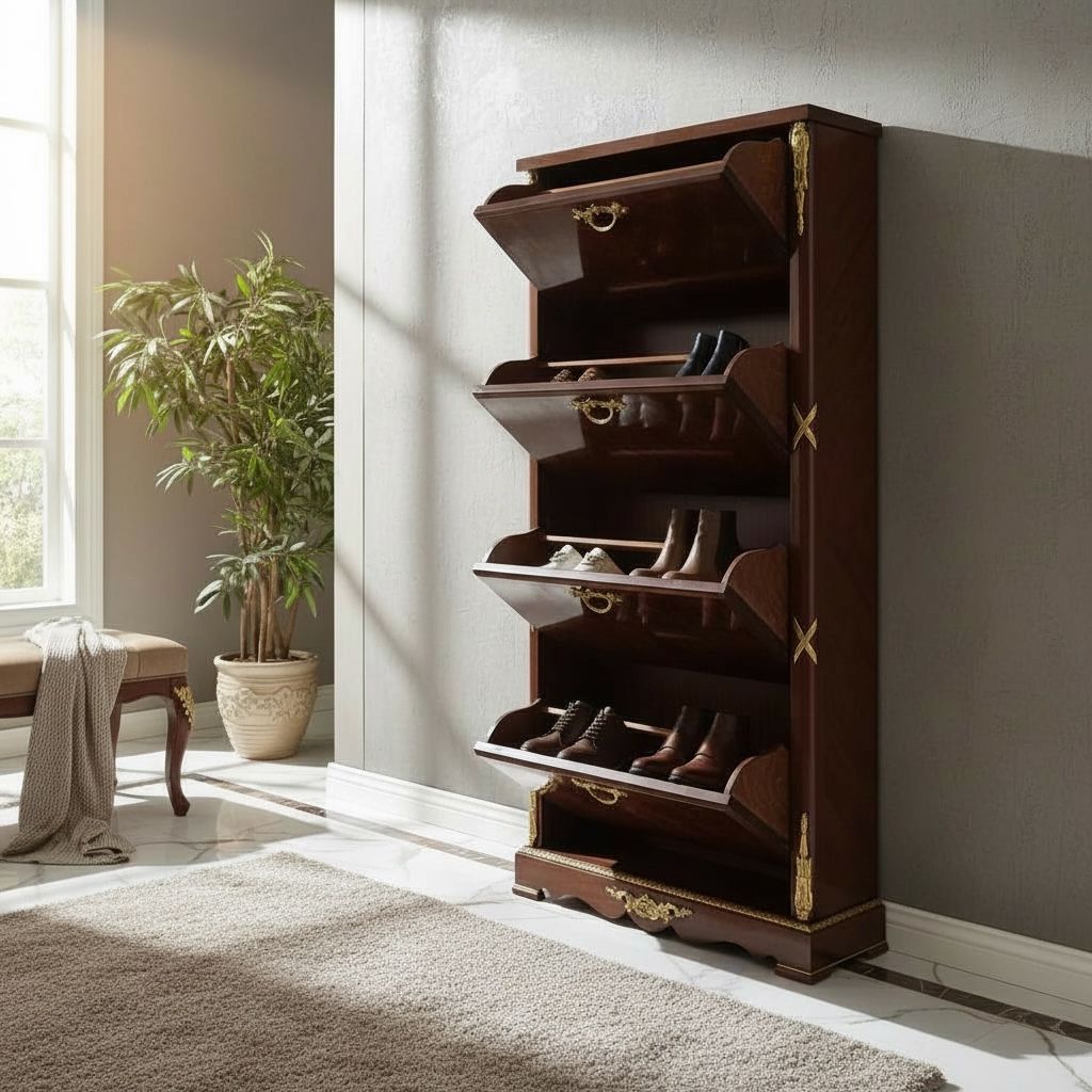 جزامة كلاسيك من قشرة الماركتريه مطعّمة بالنحاس